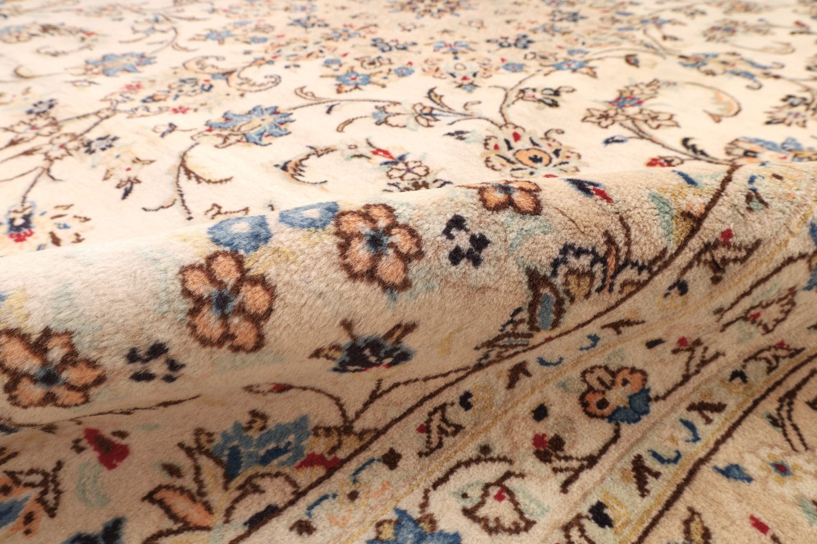 Kashan Perserteppich 350 × 250 cm aus Wolle, handgeknüpft