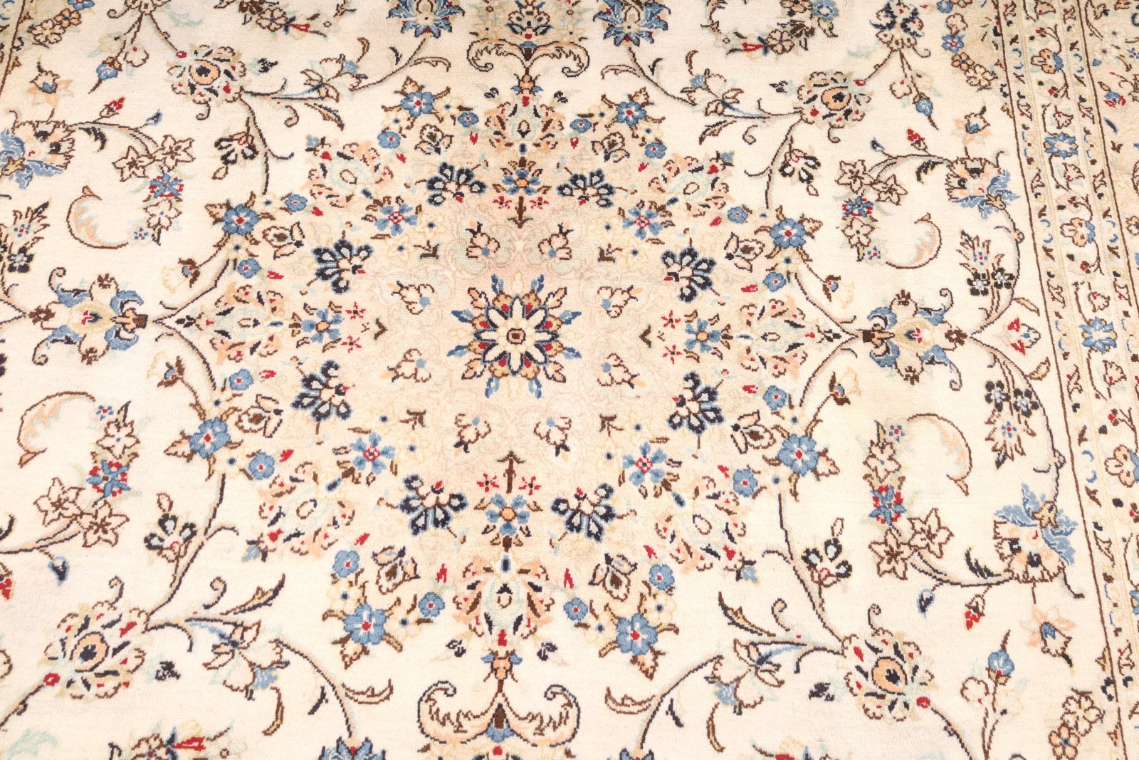 Kashan Perserteppich 350 × 250 cm aus Wolle, handgeknüpft