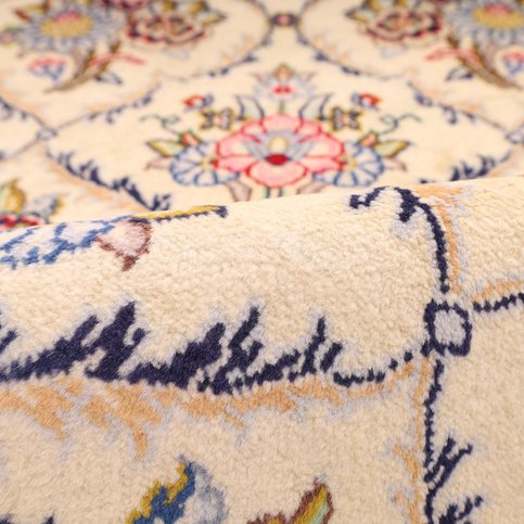 Kashan Perserteppich 392 × 90 cm aus Wolle, handgeknüpft