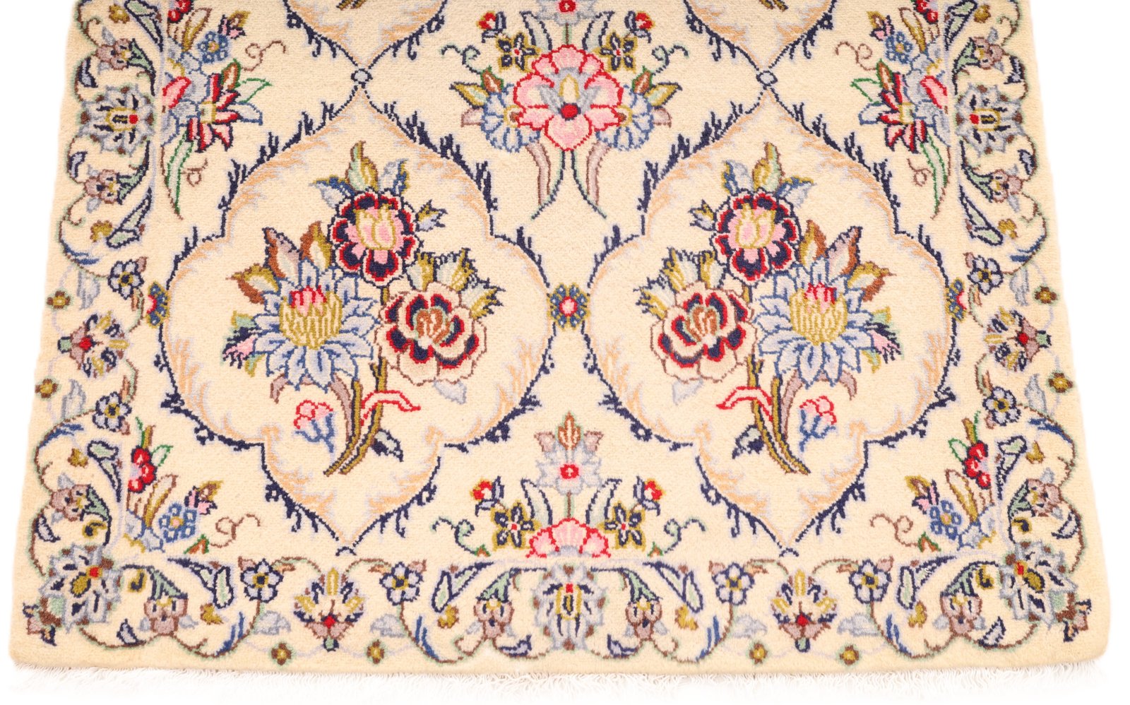 Kashan Perserteppich 392 × 90 cm aus Wolle, handgeknüpft