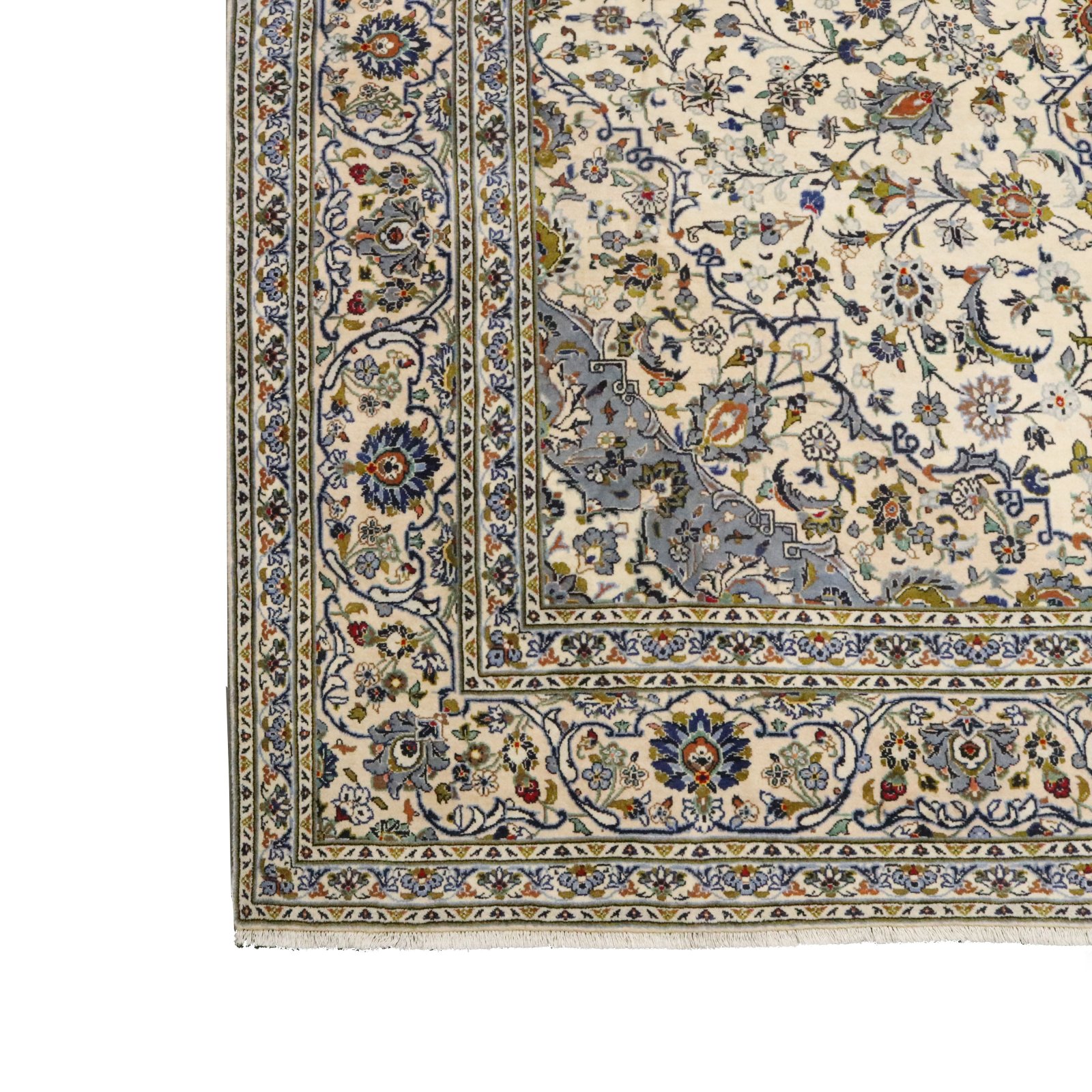 Handgeknüpfter Kashan Perserteppich, 436 × 295 cm, Wolle