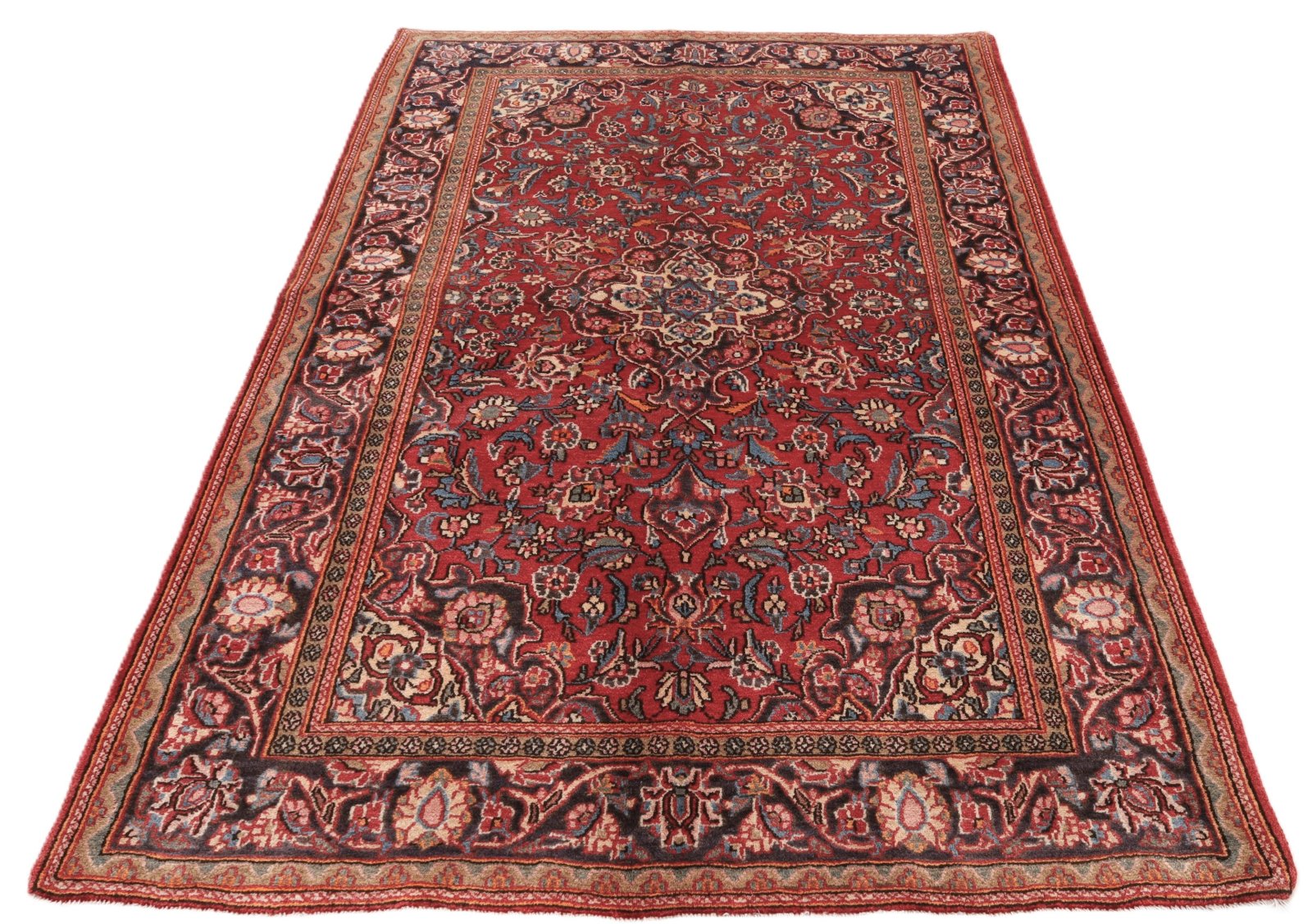 Kashan Perserteppich aus Iran, 196 × 122 cm