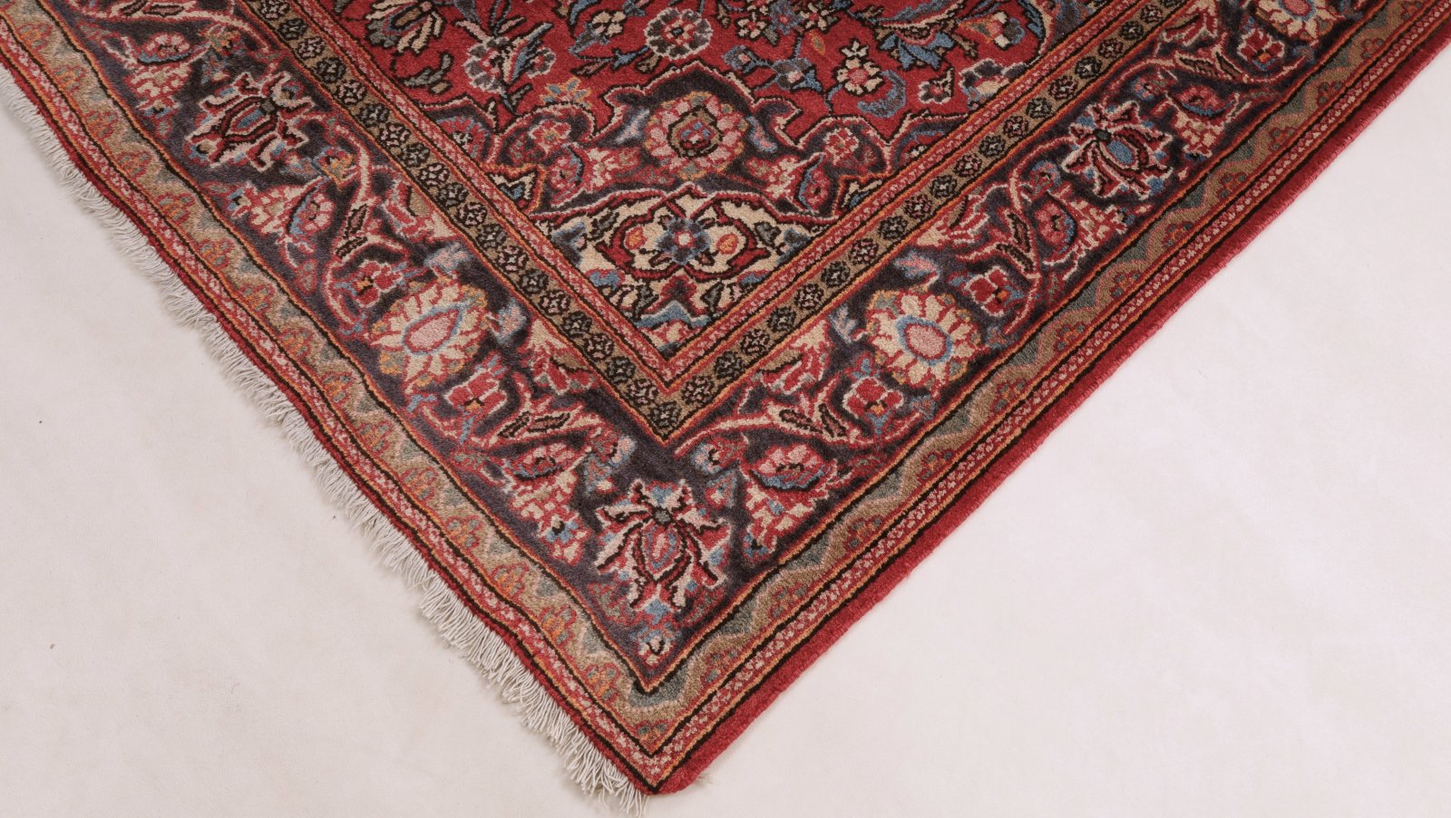 Kashan Perserteppich aus Iran, 196 × 122 cm