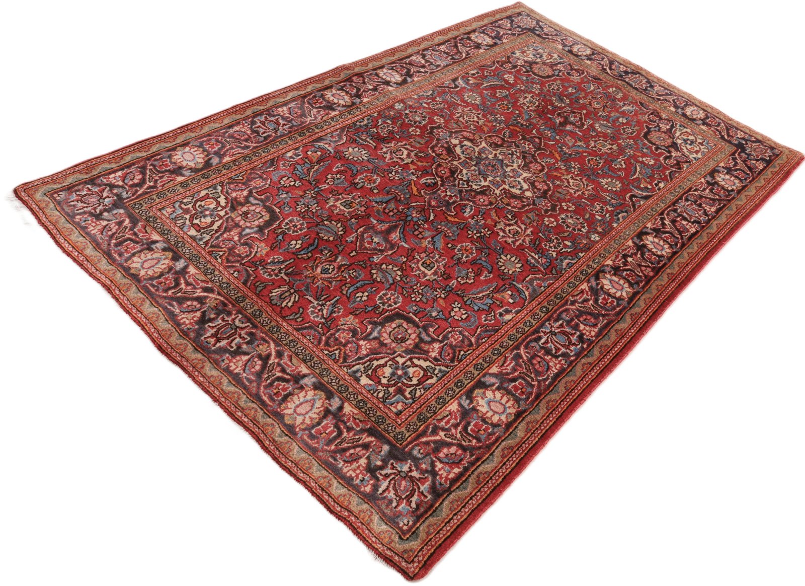 Kashan Perserteppich aus Iran, 196 × 122 cm