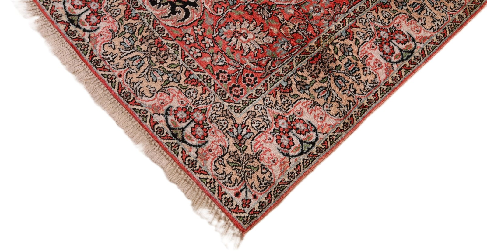 Handgeknüpfter Kashmir Orientteppich, 213 × 150 cm, Wolle