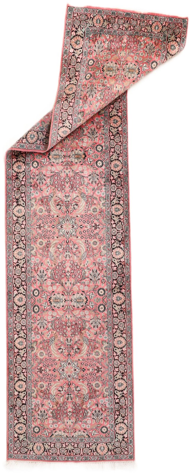 Handgeknüpfter Kashmir Orientteppich, 308 × 74 cm, Wolle