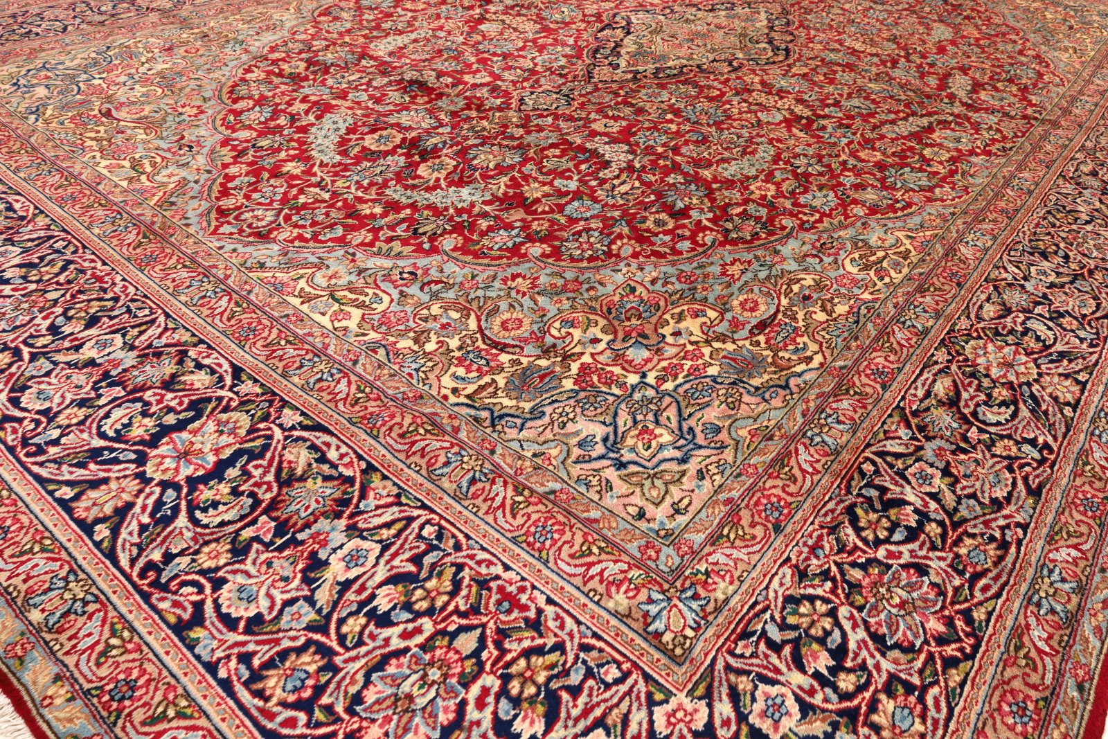 Handgeknüpfter Kerman Perserteppich 438 × 300 cm