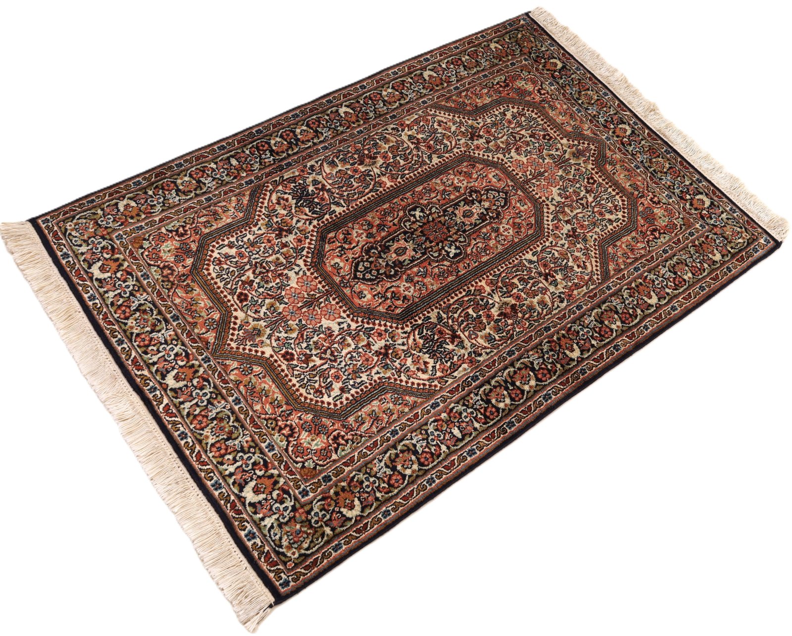 Handgeknüpfter Kashmir Orientteppich 122 × 83 cm