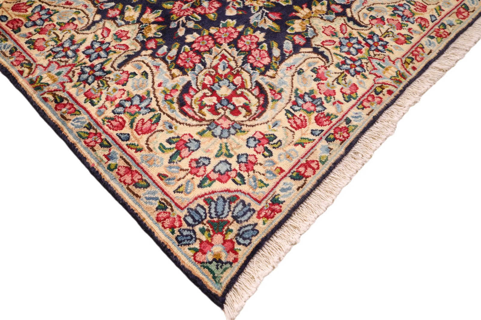 Kerman Perserteppich 376 × 97 cm aus Wolle, handgeknüpft