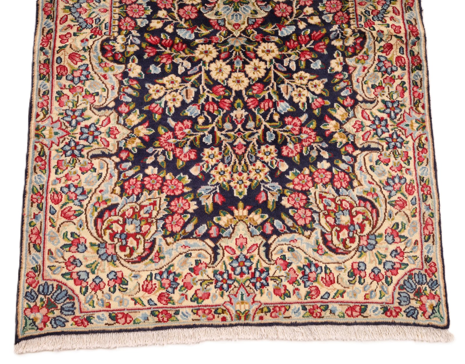 Kerman Perserteppich 376 × 97 cm aus Wolle, handgeknüpft
