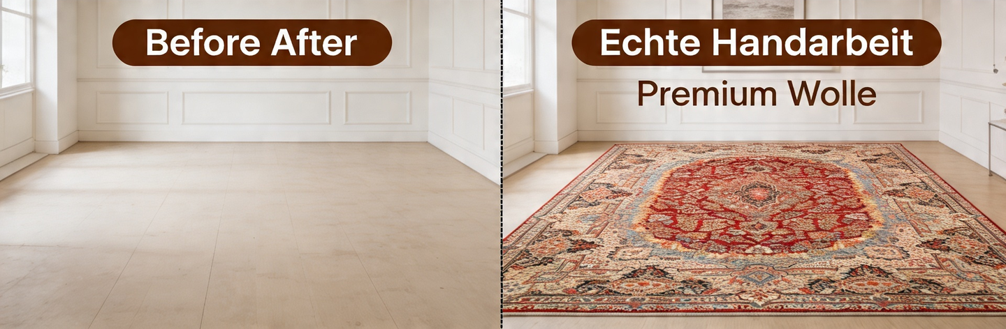 perserteppich-428-x-306-cm-wolle-handgeknuepft-rot-orange-10 Kerman Perserteppich aus Iran, 428 × 306 cm
