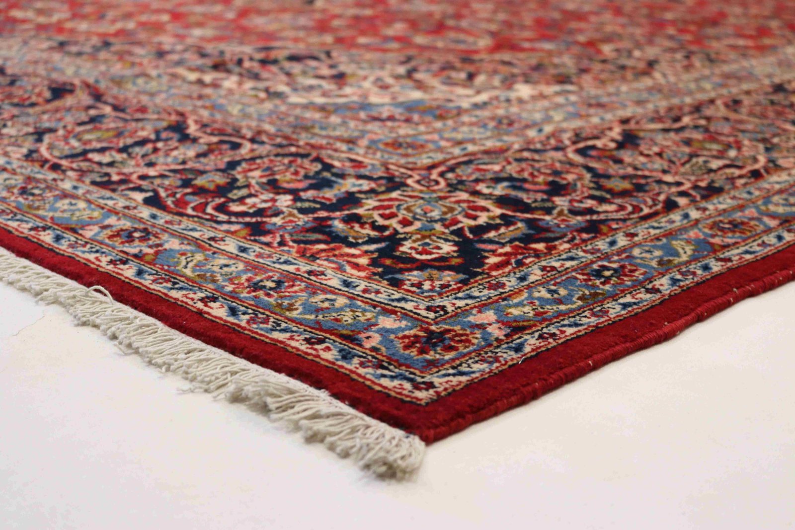 Kashan Perserteppich 380 × 284 cm aus Wolle, handgeknüpft