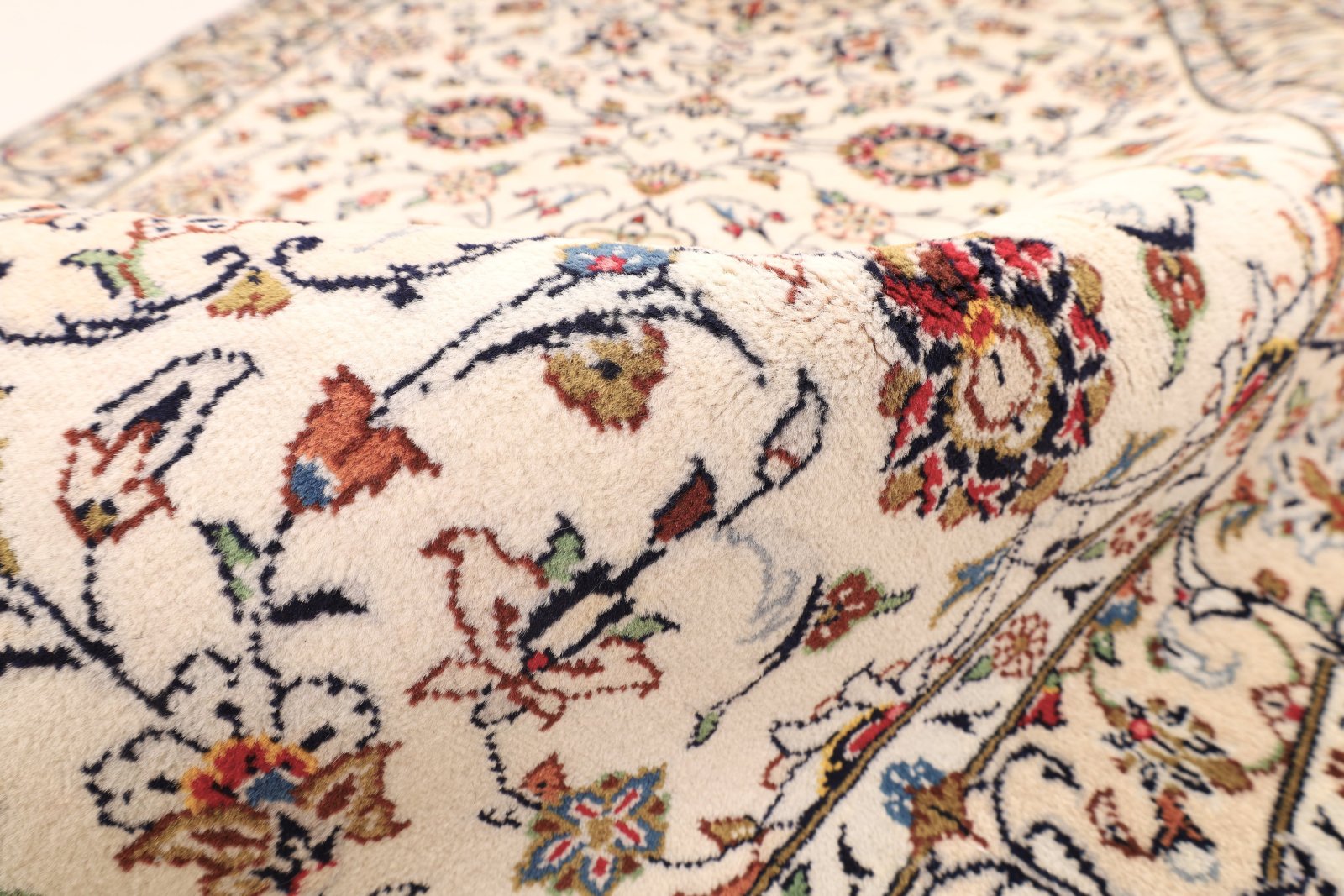 Handgeknüpfter Kashan Perserteppich 400 × 100 cm
