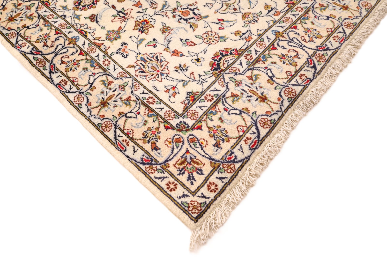 Handgeknüpfter Kashan Perserteppich 400 × 100 cm