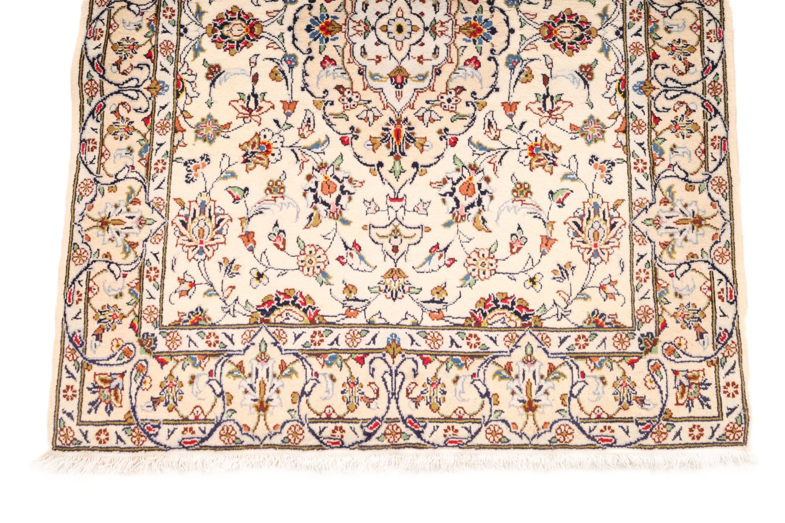 Handgeknüpfter Kashan Perserteppich 400 × 100 cm