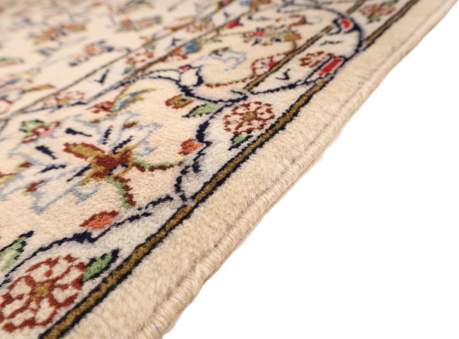 Handgeknüpfter Kashan Perserteppich 400 × 100 cm