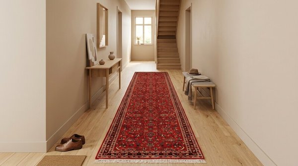 Handgeknüpfter Kashan Perserteppich 407 × 100 cm