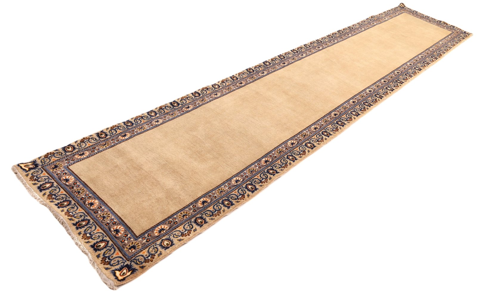 Handgeknüpfter Kashan Perserteppich 485 × 105 cm