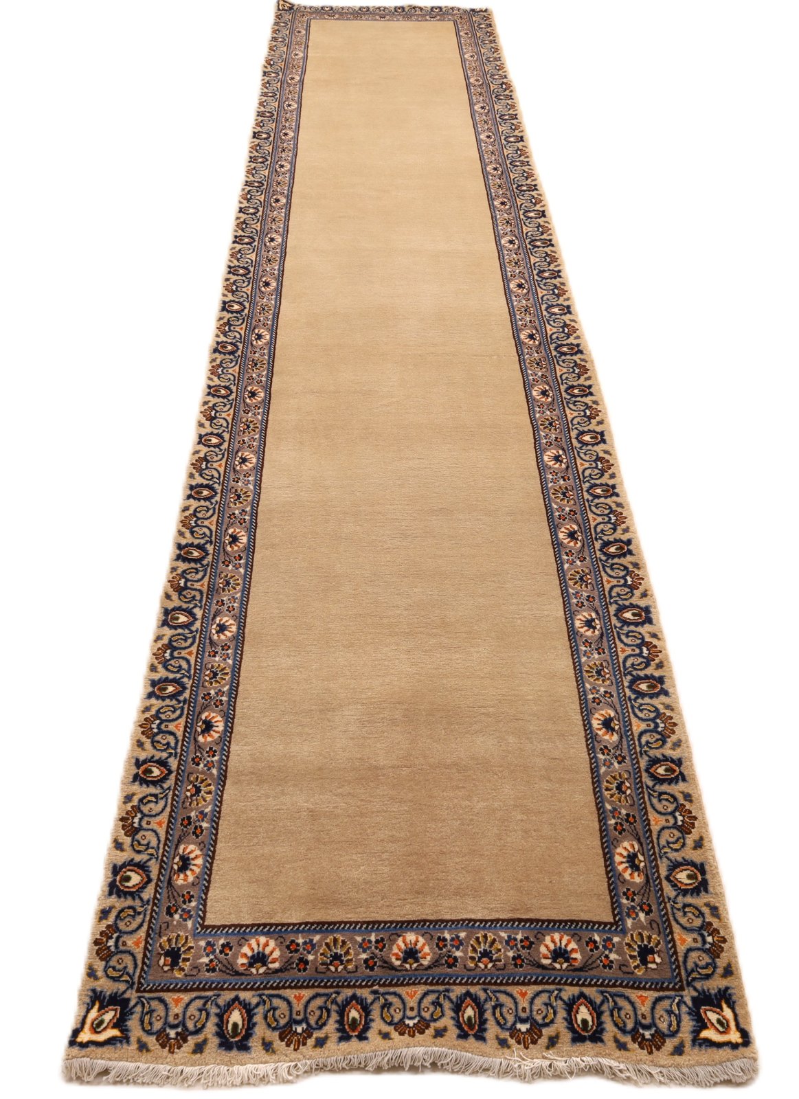 Handgeknüpfter Kashan Perserteppich 485 × 105 cm