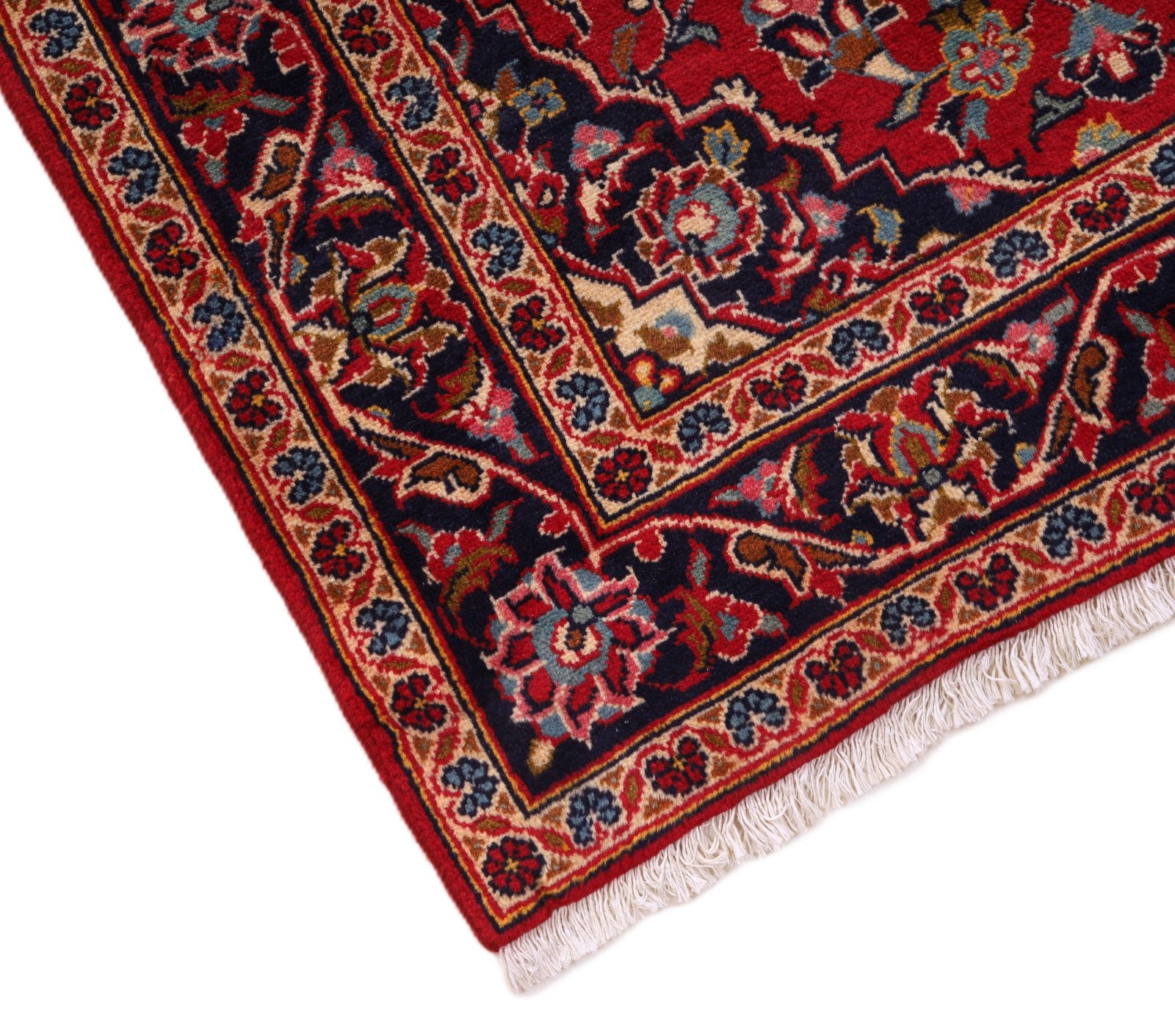 Kashan Perserteppich aus Iran, 425 × 95 cm