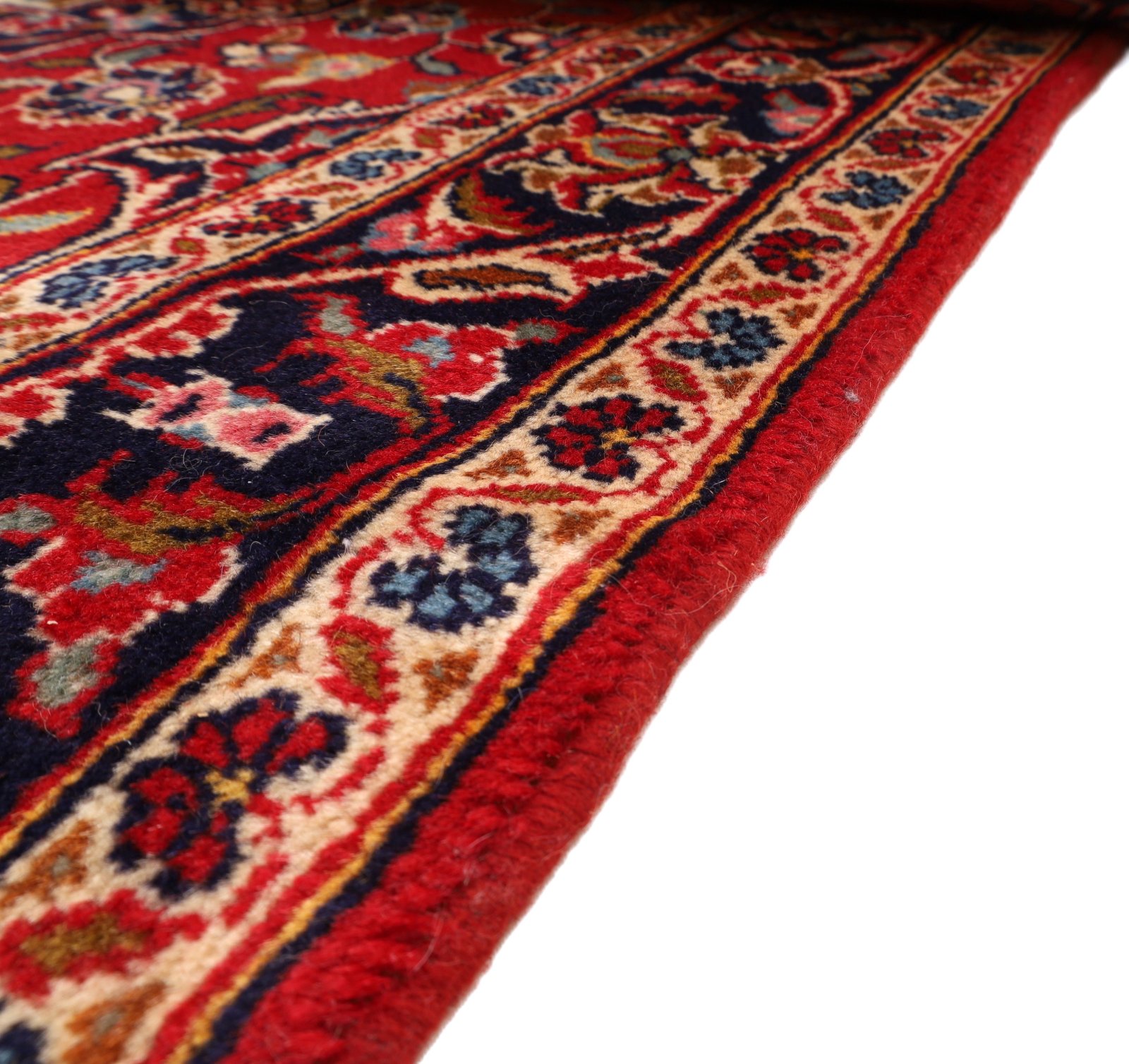 Kashan Perserteppich aus Iran, 425 × 95 cm