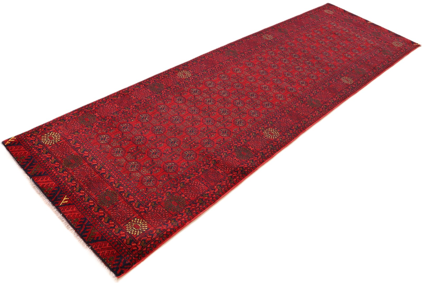orientteppich-khal-mohammadi-284-x-83-cm-schurwolle-handgeknuepft-5 Handgeknüpfter Orientteppich, 284 × 83 cm