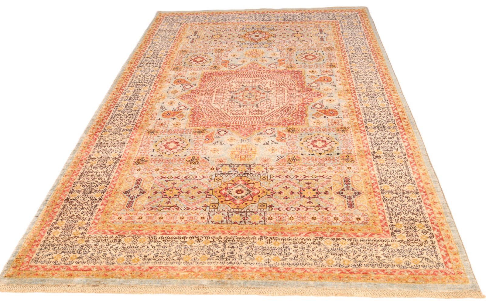 Mamluk Orientteppich aus Pakistan, 254 × 176 cm