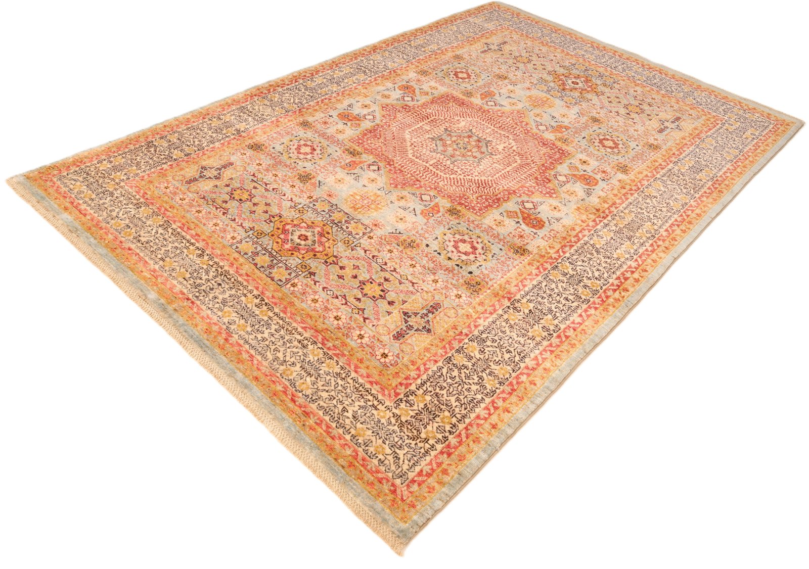 Mamluk Orientteppich aus Pakistan, 254 × 176 cm
