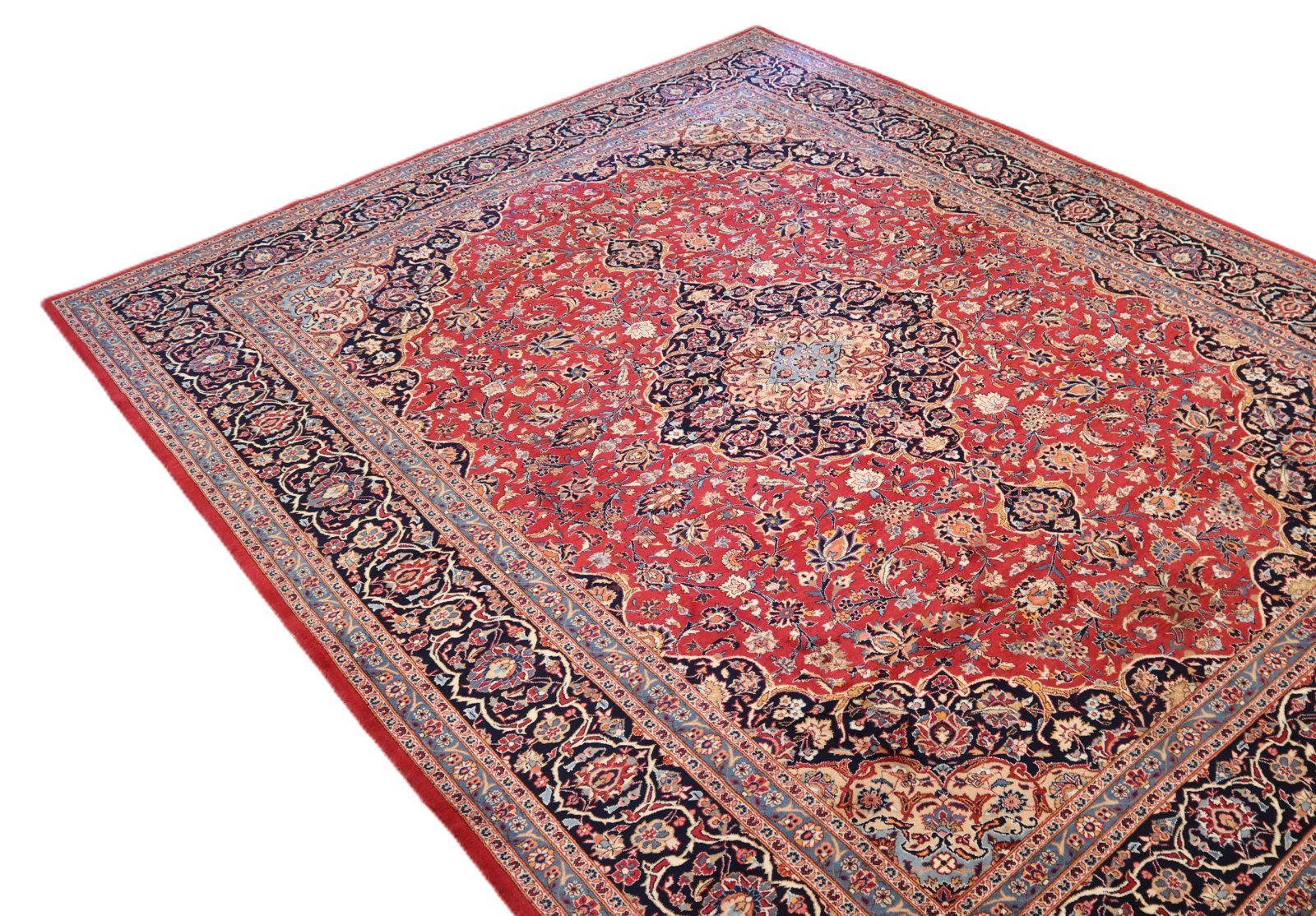 Handgeknüpfter Mashhad Perserteppich, 408 × 300 cm, Wolle