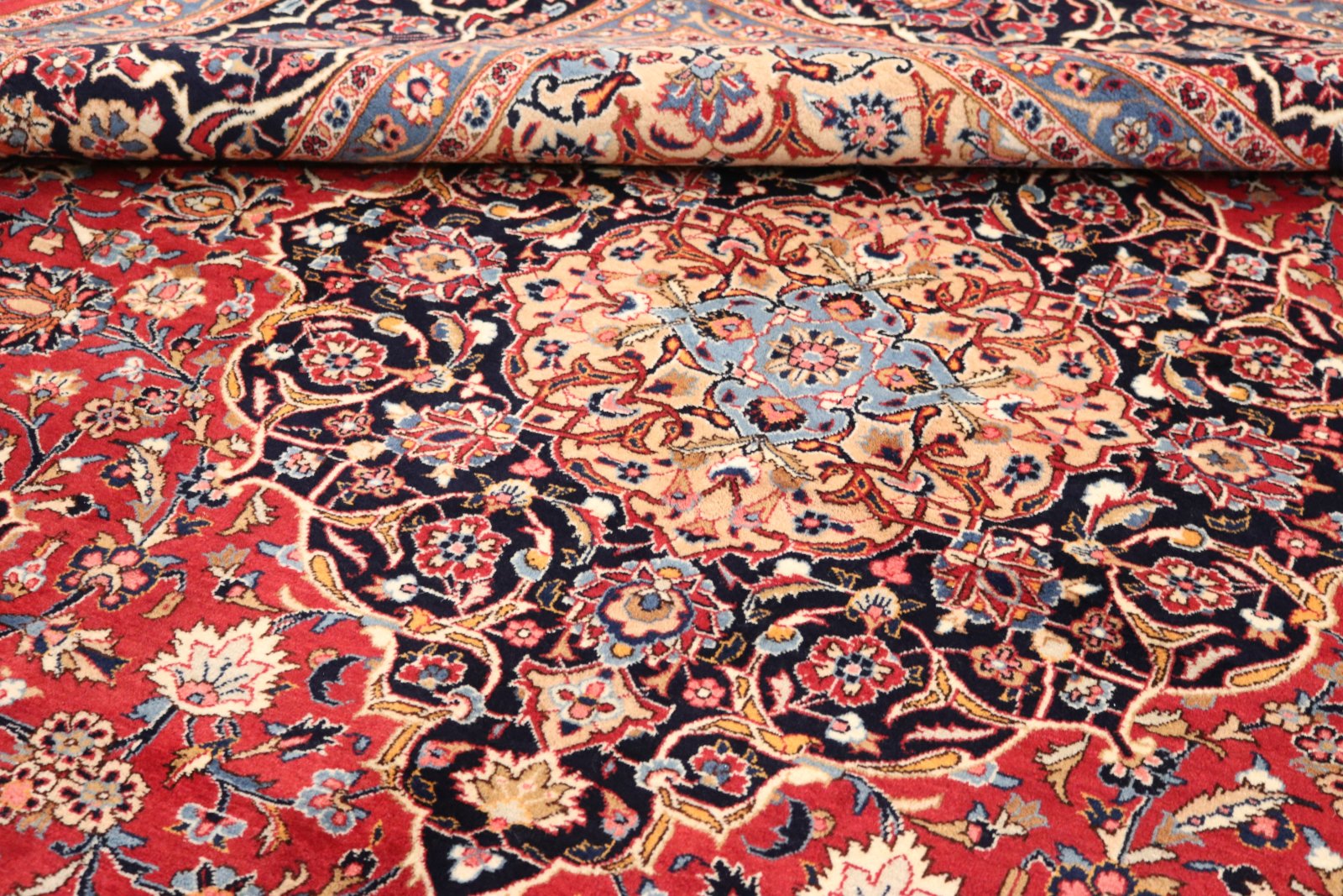 Handgeknüpfter Mashhad Perserteppich, 408 × 300 cm, Wolle