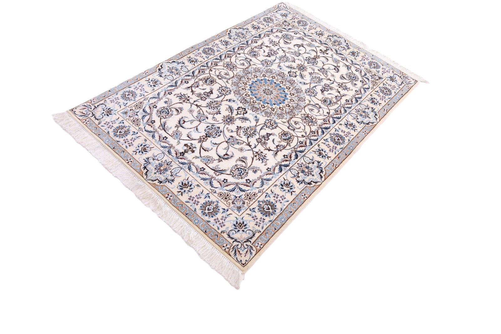 Nain Perserteppich 164 × 110 cm aus Wolle & Seide, handgeknüpft