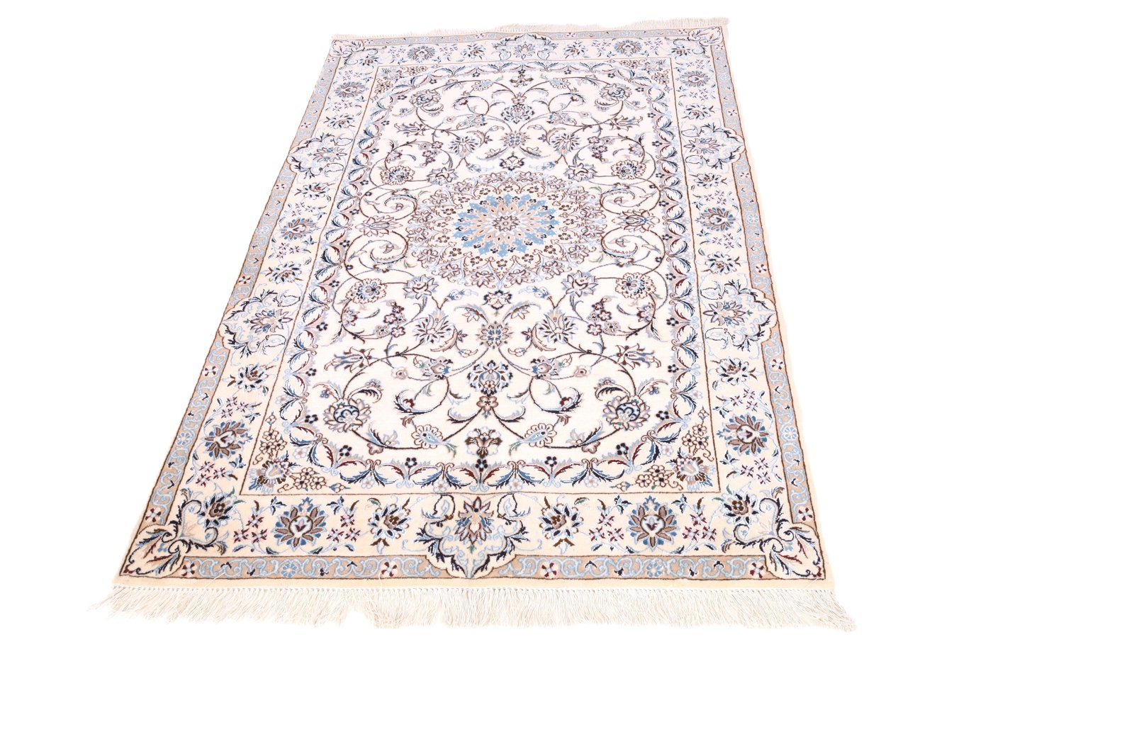 Nain Perserteppich 164 × 110 cm aus Wolle & Seide, handgeknüpft