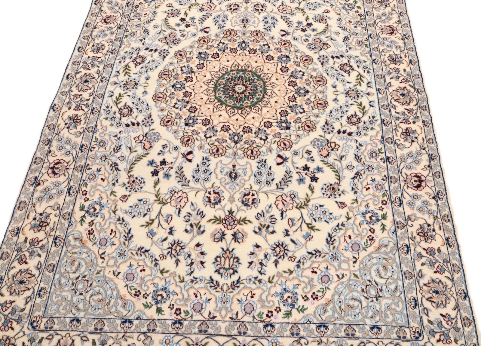 Antiker Nain Perserteppich, 180 × 130 cm, Wolle