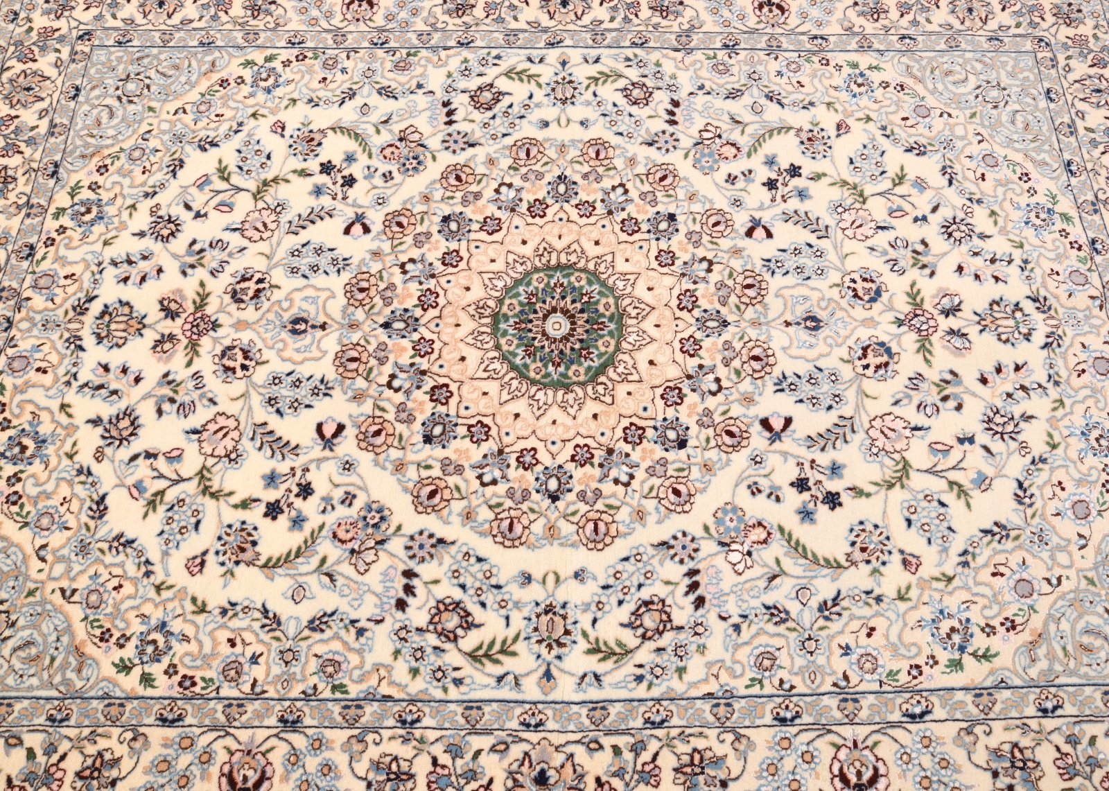 Antiker Nain Perserteppich, 180 × 130 cm, Wolle