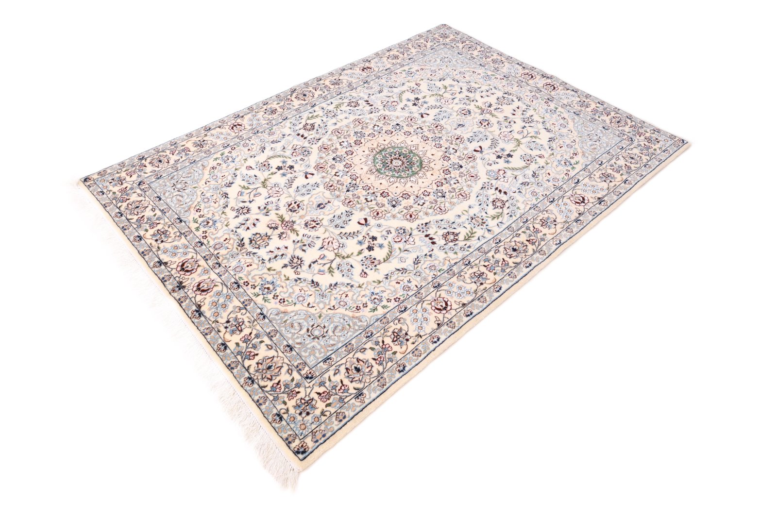 Antiker Nain Perserteppich, 180 × 130 cm, Wolle