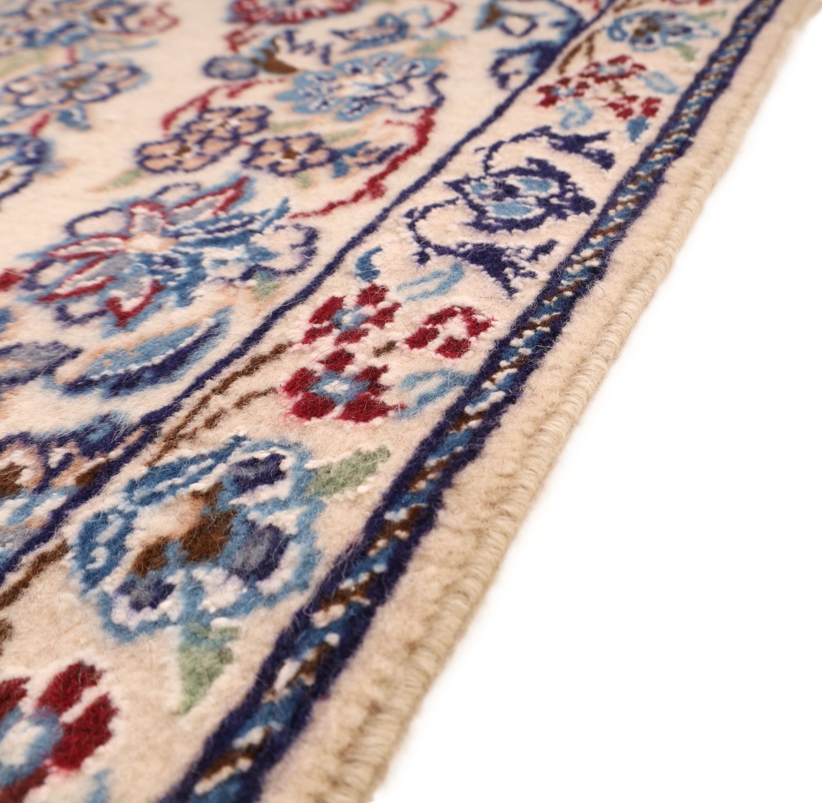 perserteppich-nain-202-x-65-cm-wolle-und-seide-handgeknuepft-13 Handgeknüpfter Nain Perserteppich, 202 × 65 cm, Wolle & Seide