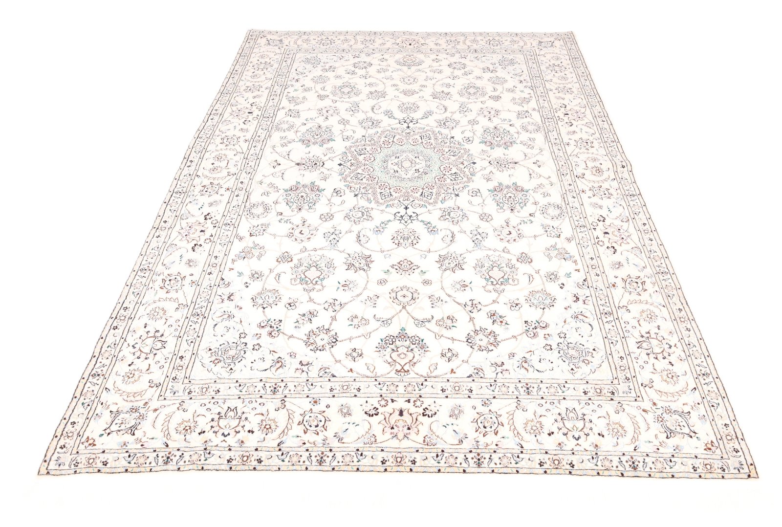 perserteppich-247-x-168-cm-wolle-und-seide-handgewebt-5 Handgewebter Nain Perserteppich 247 × 168 cm