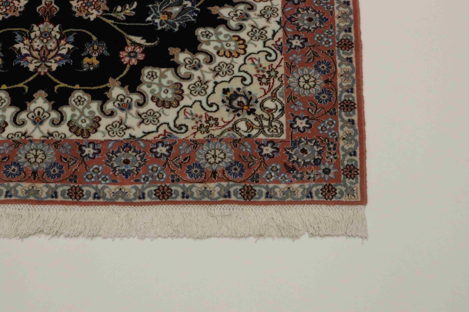 Handgeknüpfter Nain Perserteppich, 159 × 109 cm, Wolle & Seide