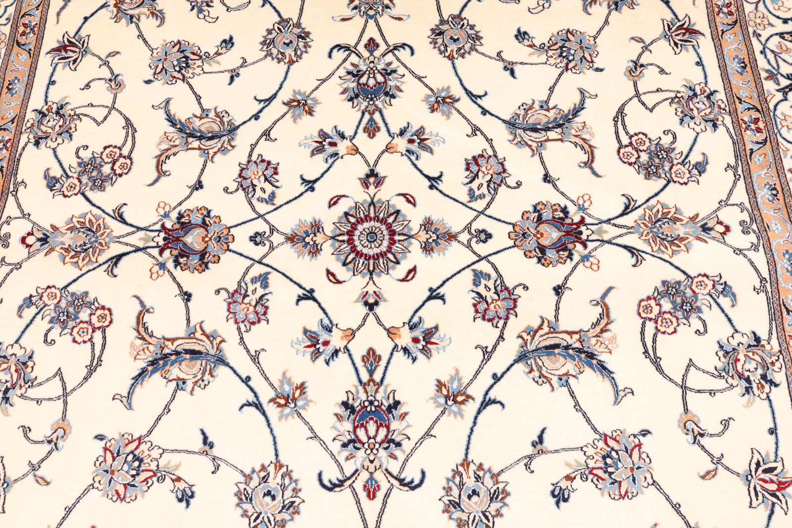 perserteppich-nain-241-x-158-cm-wolle-und-seide-handgeknuepft-13 Handgeknüpfter Nain Perserteppich, 241 × 158 cm, Wolle & Seide