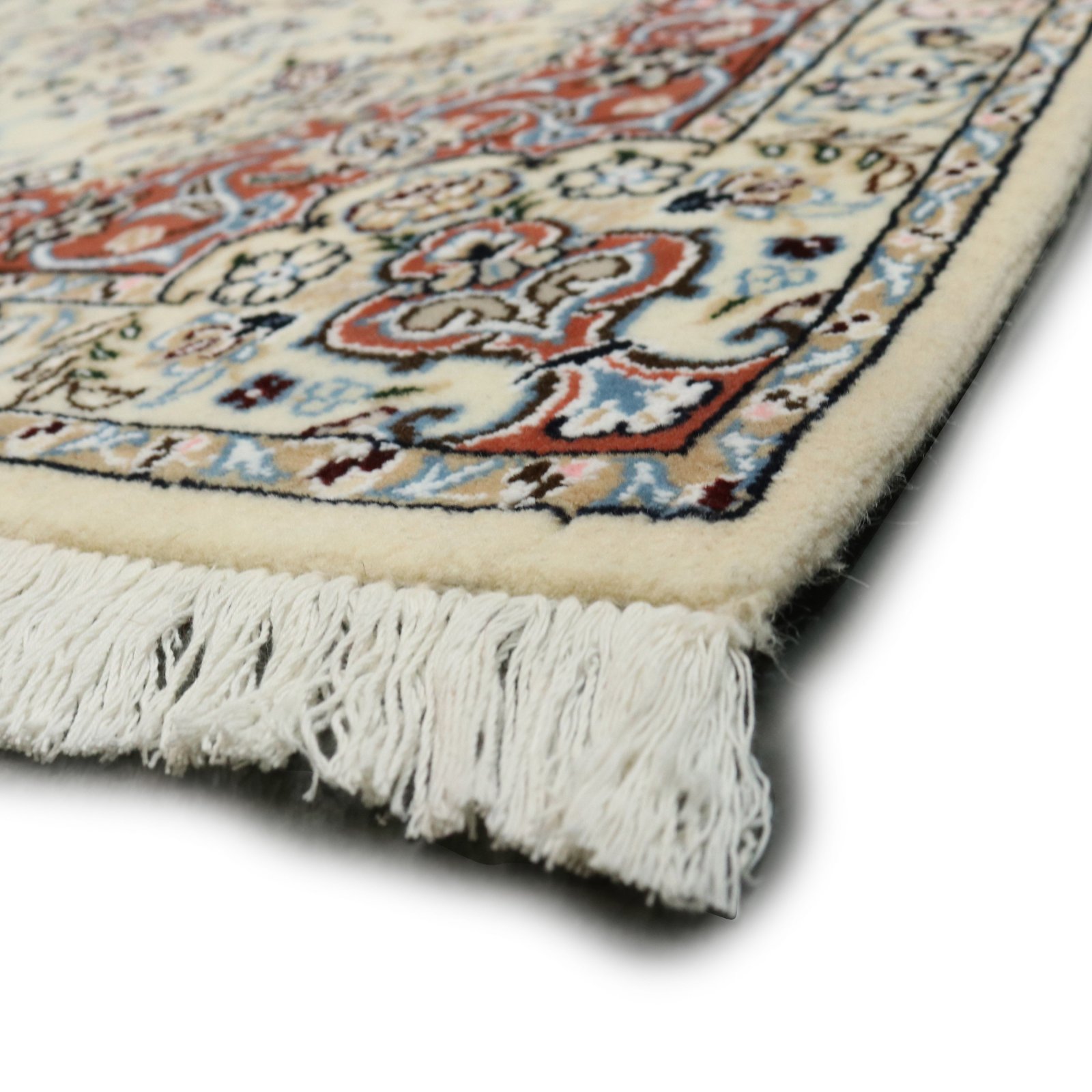 Nain Perserteppich 147 × 102 cm aus Wolle & Seide, handgeknüpft