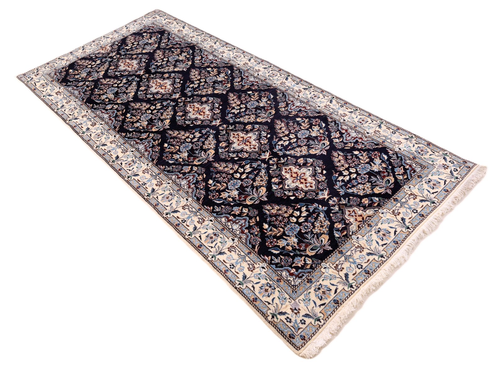 Handgewebter Nain Perserteppich 225 × 99 cm