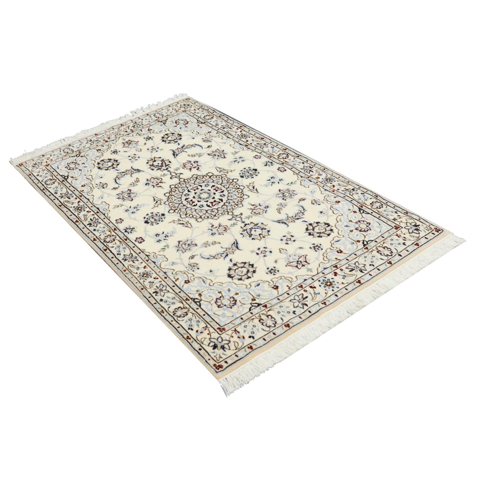 Nain Perserteppich 137 × 82 cm aus Wolle & Seide, handgeknüpft