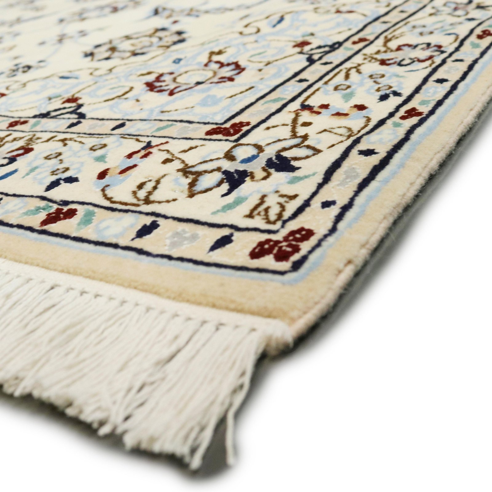 Nain Perserteppich 137 × 82 cm aus Wolle & Seide, handgeknüpft