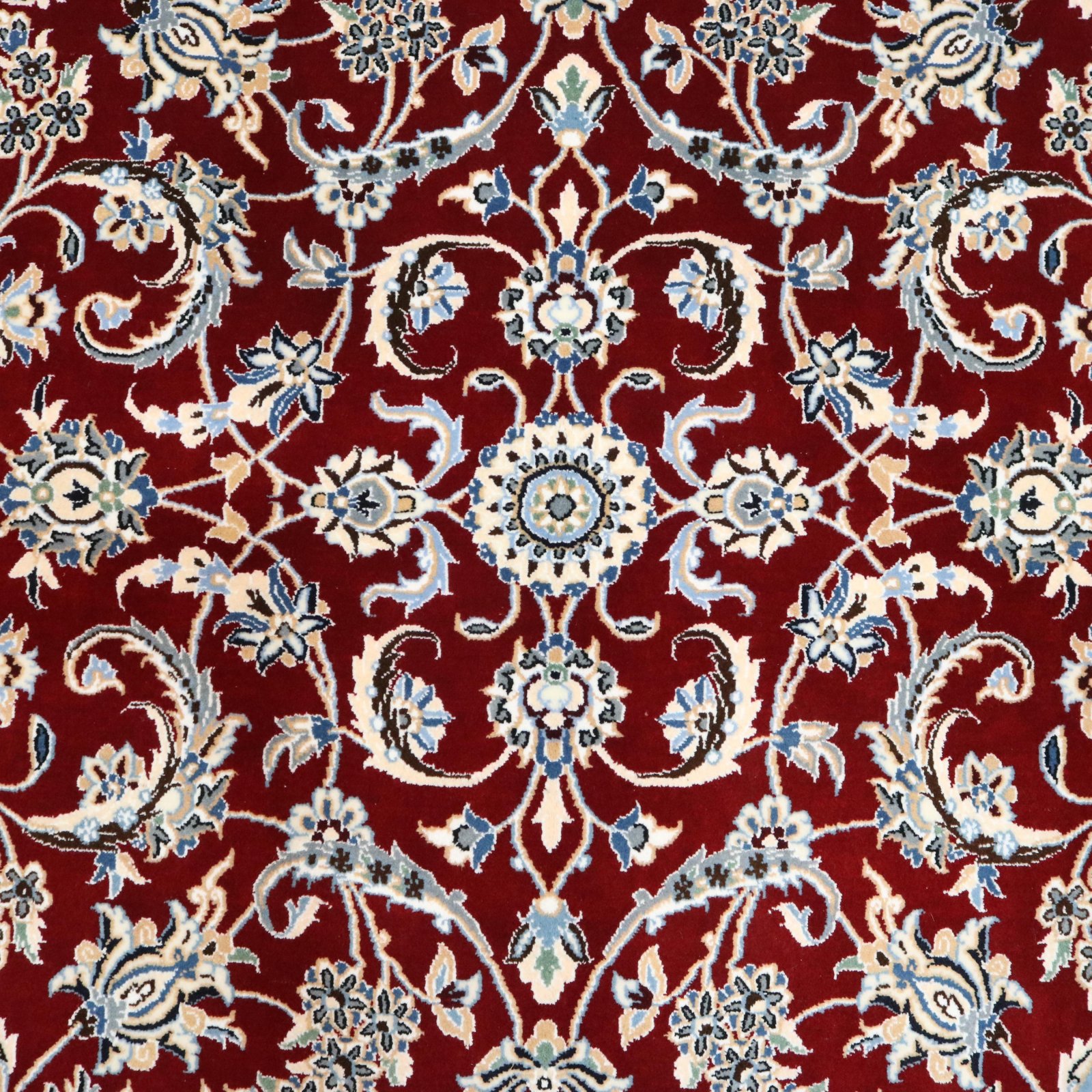 Nain Perserteppich 203 × 135 cm aus Wolle & Seide, handgeknüpft