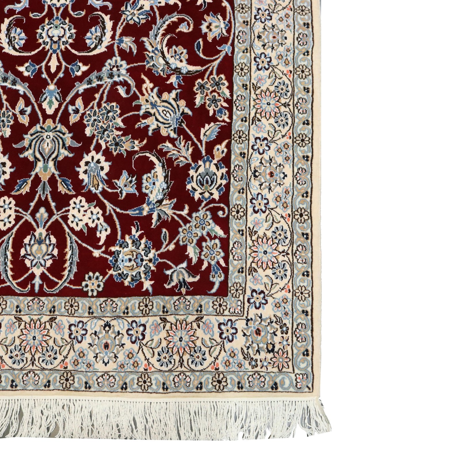 Nain Perserteppich 203 × 135 cm aus Wolle & Seide, handgeknüpft
