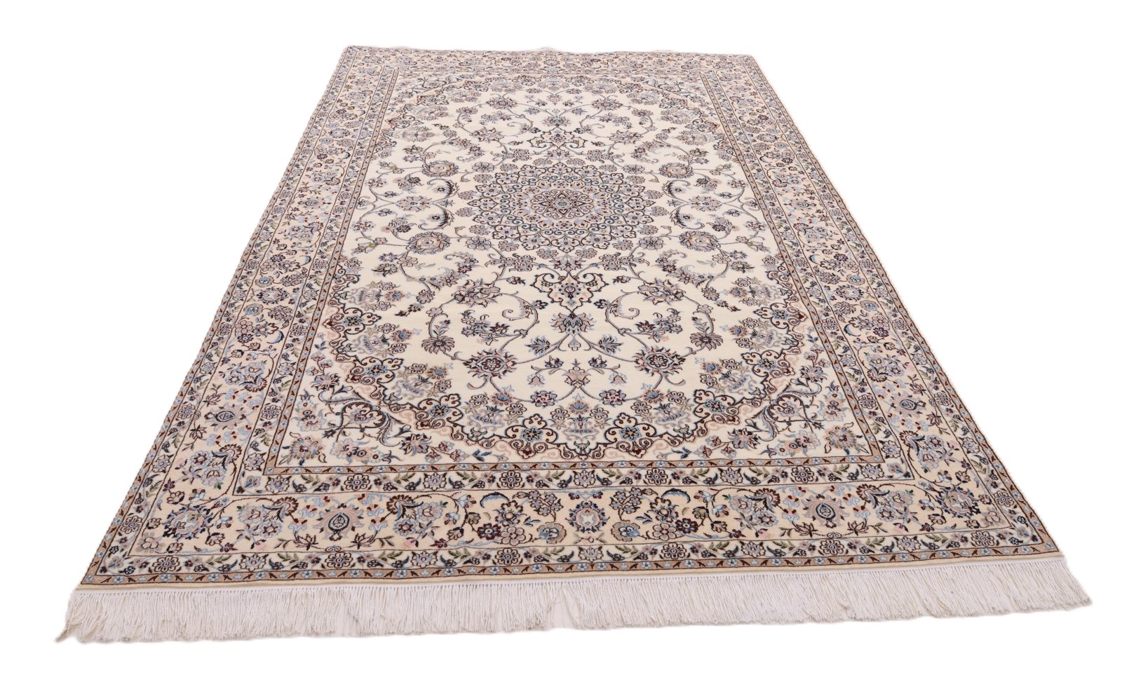 Antiker Nain Perserteppich, 326 × 210 cm, Wolle