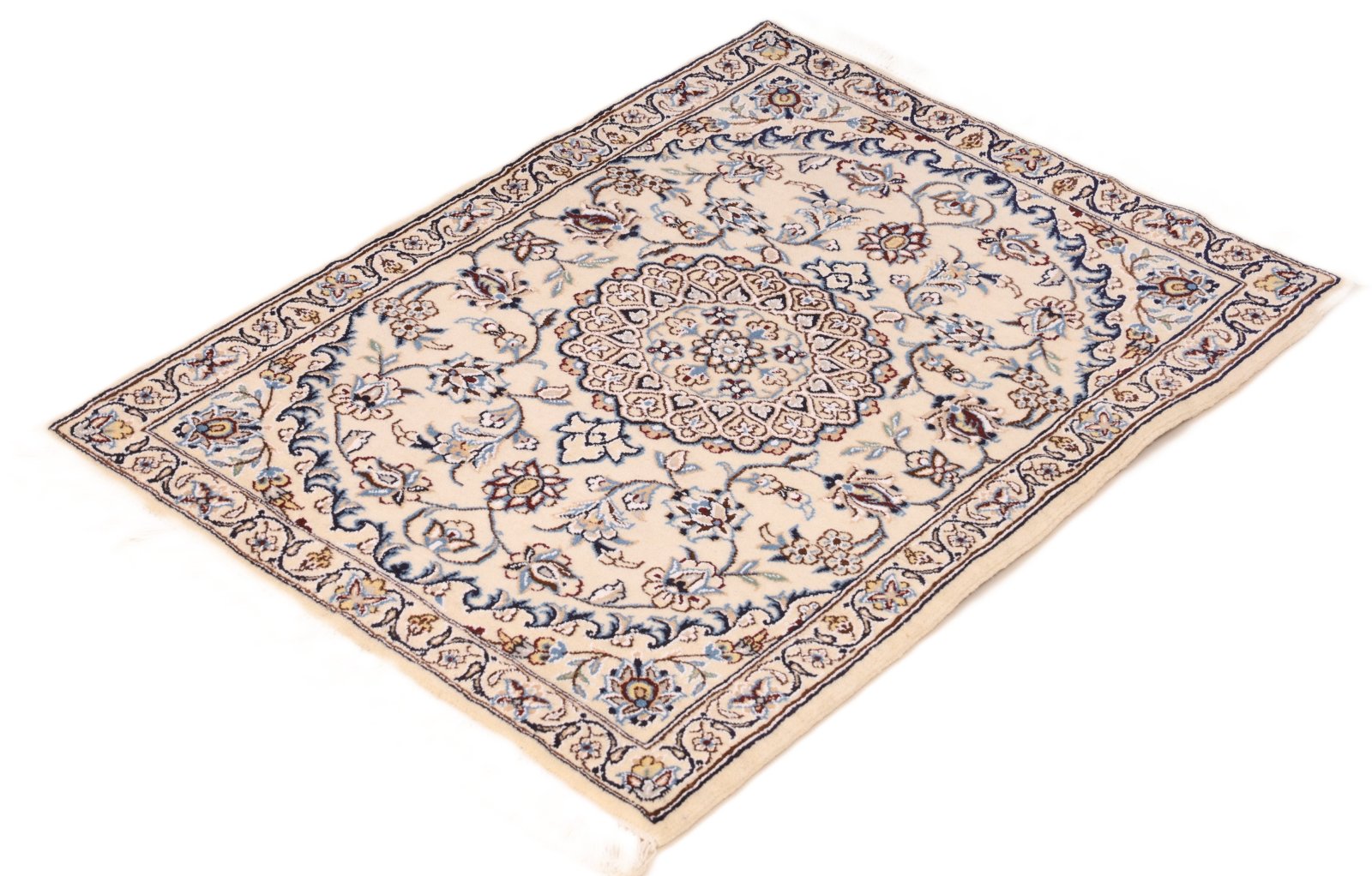 Nain Perserteppich aus Iran, 90 × 60 cm