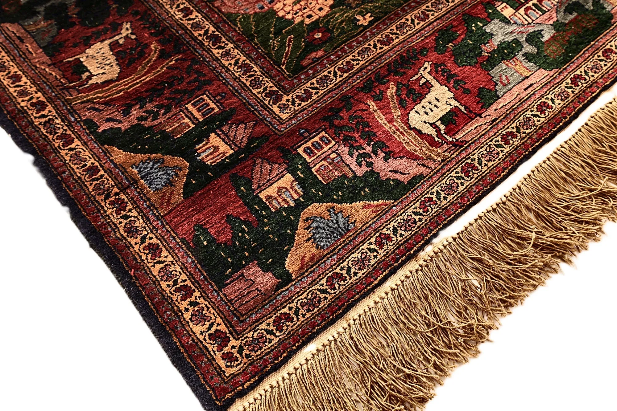 115784-04 Perserteppich 153 × 94 cm aus Seide, handgeknüpft