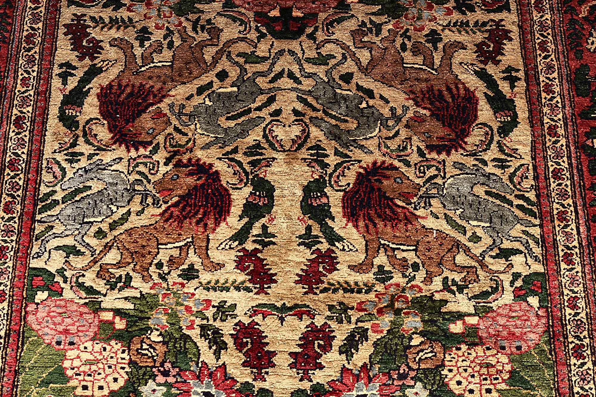 115784-06 Perserteppich 153 × 94 cm aus Seide, handgeknüpft