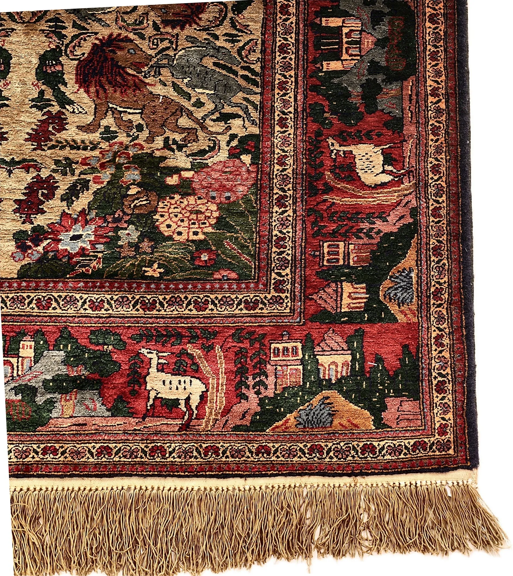 115784-07 Perserteppich 153 × 94 cm aus Seide, handgeknüpft